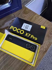 جهاز بوكو x7 pro ذاكرة 512 رام 12 مستعمل سبوع فقط شحن سريع 90 واط مع ك...