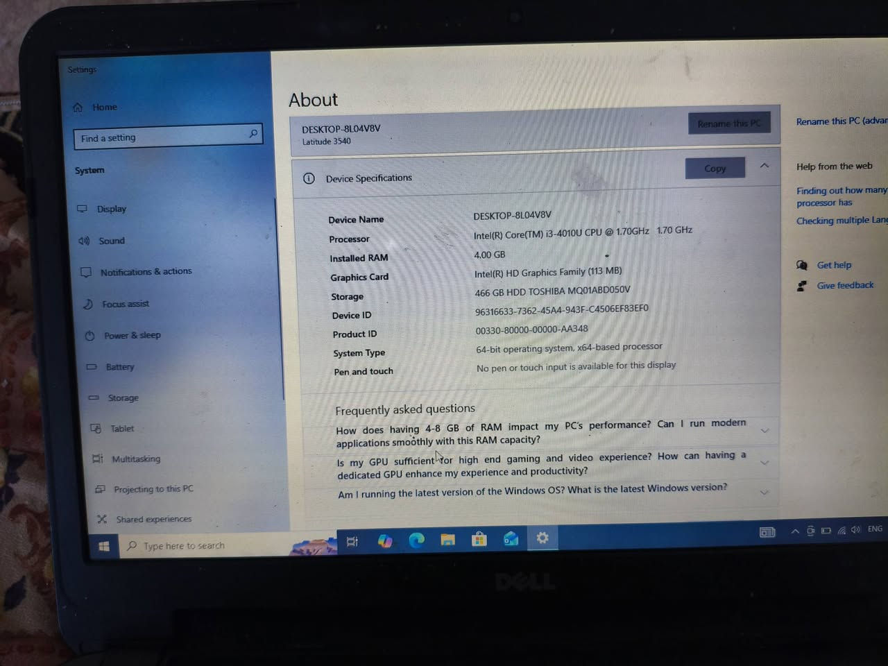 السلام عليكم حاسبة نوع dell مواصفاتهة موضحة بالصور


**إذا كنت صاحب هذا الإعلان وتريد حذفه لأي سبب، رجاءا أرسل رسالة إلى الدعم الفني**