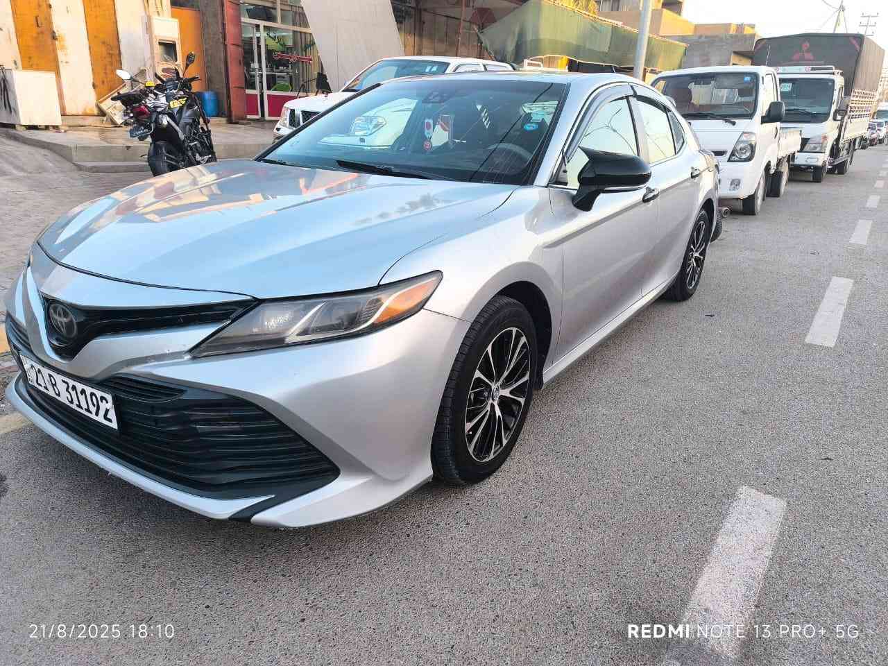 2018 𝐓𝐎𝐘𝐎𝐓𝐀 𝐂𝐀𝐌𝐑𝐘
‎للبيع فقط  🛑
‎🛑رجائآ اقرا المنشور وشوف الصور
‎تويوتا كامري (LE) موديل :2018 بصمه
‎عداد المسافة :  160
‎حجم المحرك : 2.54
4 سرندل
رقم سليمانيه بسمي
ضرر جاملغ وبونيد بدون شاصي بدون دواخل شرط فقط بدنه راديترات
 
‎وصور الحادث بل صور  
‎  بدون دواخل شرط حتى راديتر وبراكيت انطي بي شرط بدون ارباق    ‏
‎المواصفات :LE
‎مـواصـفـات عدا الفتحة
‎بصمه )
‎شاشة  كبير
‎كاميرا خلفية 
‎ويل 17 
‎حساسات خلفيه
‎هاند بريك بصمة
‎اوتو هولد (𝐀𝐔𝐓𝐎 𝐇𝐎𝐋𝐃)
‎اوتو ستارت (𝐀𝐔𝐓𝐎 𝐒𝐓𝐀𝐑𝐓)
‎اوتو ستوب (𝐀𝐔𝐓𝐎 𝐒𝐓𝐎𝐏)
‎رادار امامي (تحديد مسار)
‎‏‎رادار جانبي (نقاط عمياء)
‎‏‎حساسات خلفي 
‎مانع انزلاق+𝐀𝐁𝐒
‎3انظمة  (𝐄𝐂𝐎) (𝐍𝐎𝐑𝐌𝐀𝐋)(𝐒𝐏𝐎𝐑𝐓)
‎نظام EV MODE
‎تحكيم استيرن+ شفتات استيرن
‎كشنات جلد ، كشنات كهربائي
‎كشنات الامامي هيتر 
‎لايتات (𝐋𝐄𝐃) عدسة زينون بيلادي
‎اناره داخليه led 
‎ترحيب بلادي بالدواسات 
‎شاحن وايرلس
‎مثبت سرعه تفاعلي قيادة اليه 
‎تحديد مسار  
‎منفيس شرط الترقيم
‎الاستفسار اكثر ‭

‭***********‬

175 وبي مجال
مكاني تكريت
