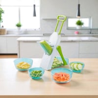 قطاعة خضروات عمودية 5 في 1 - الآمنة والعملية!  الاستخدامات:  تقطيع الخ...