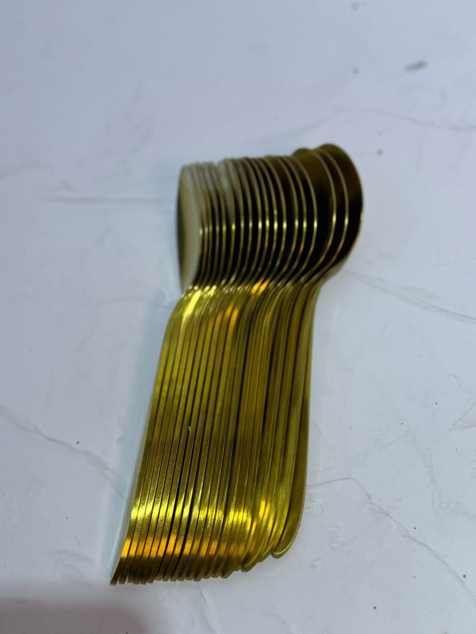 خواشيك ذهبي وزن ثقيل مختوم ومحفور ستال ستيل الشكل موضح بالصور على الفحص 20 قطعة كلهم ب10 الف


**إذا كنت صاحب هذا الإعلان وتريد حذفه لأي سبب، رجاءا أرسل رسالة إلى الدعم الفني**