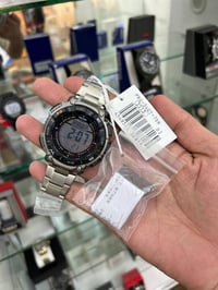 كاسيو بروترك تيتانيوم جديد / ضمان سنة رقم الموديل PRG-340T قطر الساعة ...