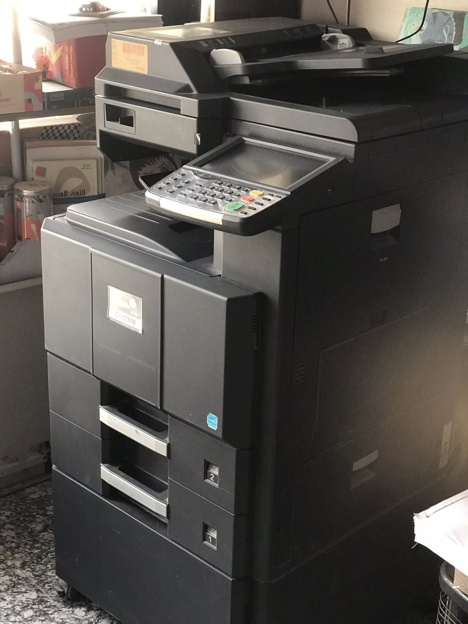 للبيع🔴
🔹 النوع:2550ciKyocera

طابعة ليزر متعددة الوظائف (طباعة + تصوير + سكانر)

🔹 سرعة الطباعة:

50 صفحة بالدقيقة

🔹 جودة الطباعة:

دقة عالية (تصل عادة إلى 1200 dpi)

🔹 دعم أحجام مختلفة:

 A4، A3من A6

🔹 USB + شبكة (LAN):

 تقدر تربطها على الكمبيوتر مباشرة أو على شبكة مكتب ويستخدمها أكثر من شخص.

موجود خاص 

السعر :٥٠٠ وبيها مجال جهاز نظيف كلش


**إذا كنت صاحب هذا الإعلان وتريد حذفه لأي سبب، رجاءا أرسل رسالة إلى الدعم الفني**