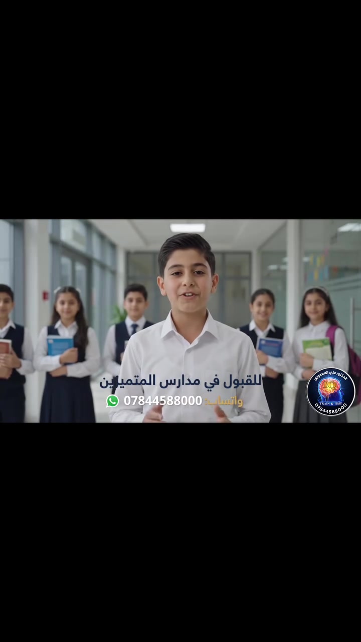 هل تطمح أن يكون طفلك من المتميزين؟ 🌟
شاهد قصة نجاح بطلنا "أحمد" وكيف تمكن من اجتياز اختبارات القبول لمدارس المتميزين بثقة تامة! 📚✨
السر يكمن في التحضير الصحيح وتطوير المهارات. من خلال دورات **"الذكاء والقدرات العقلية"** بإشراف الدكتور علي المعموري، نضع أبناءكم على أول طريق التفوق والنجاح الأكاديمي. 🚀
🎯 **ابدأ طريقك نحو التميز الآن!**
📞 للحجز والاستفسار عبر الواتساب: ***************

#مدارس_المتميزين #دورات_ذكاء #علي_المعموري #تفوق_دراسي #طلاب_العراق #تعليم_العراق #قدرات_عقلية #نجاح #مستقبل_مشرق #التعليم_في_العراق
