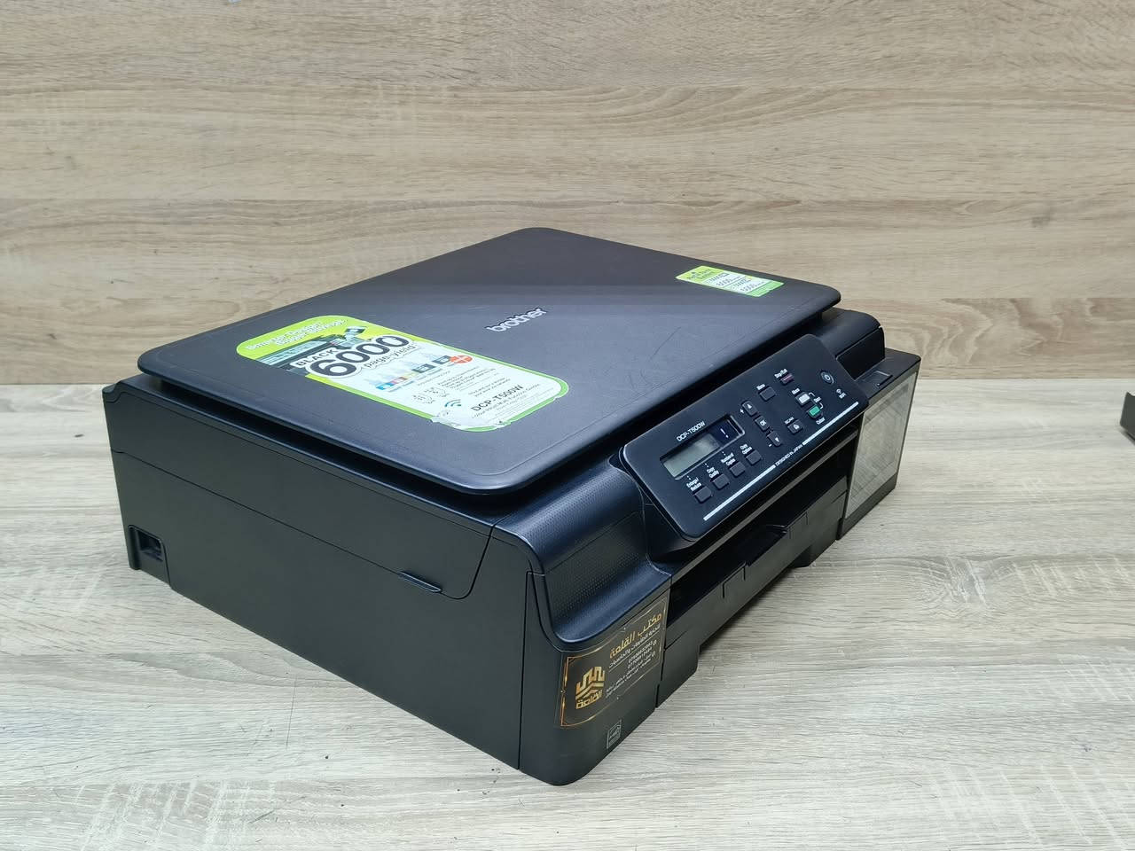 طابعة براذر موديل T500W مستعمل بحالة ممتازة باحبار خارجية تطبع 5000 ملون 6000 اسود وابيض سعر الحبر 10 الف لكل الألوان سرعة الطباعة 10 ملون 12 اسود وابيض وجه واحد طباعة استنساخ  تحتوي علىWIFIيمكن ربطها على موبايل وتابليت وكومبيوتر مع إمكانية طباعة صور بدقة عالية سعر الطابعة 🚦140 الف دينار🚦مع كيبل كومبيوتر وكيبل كهرباء وقرص تعريف للطلب
☎ *********** 
 ☎ ***********
📍 يوجد توصيل لجميع المحافظات ملاحظة نسبة نظافة 95٪ ضمان تشغيل وفحص. 
#طابعتي
#الصفوة
