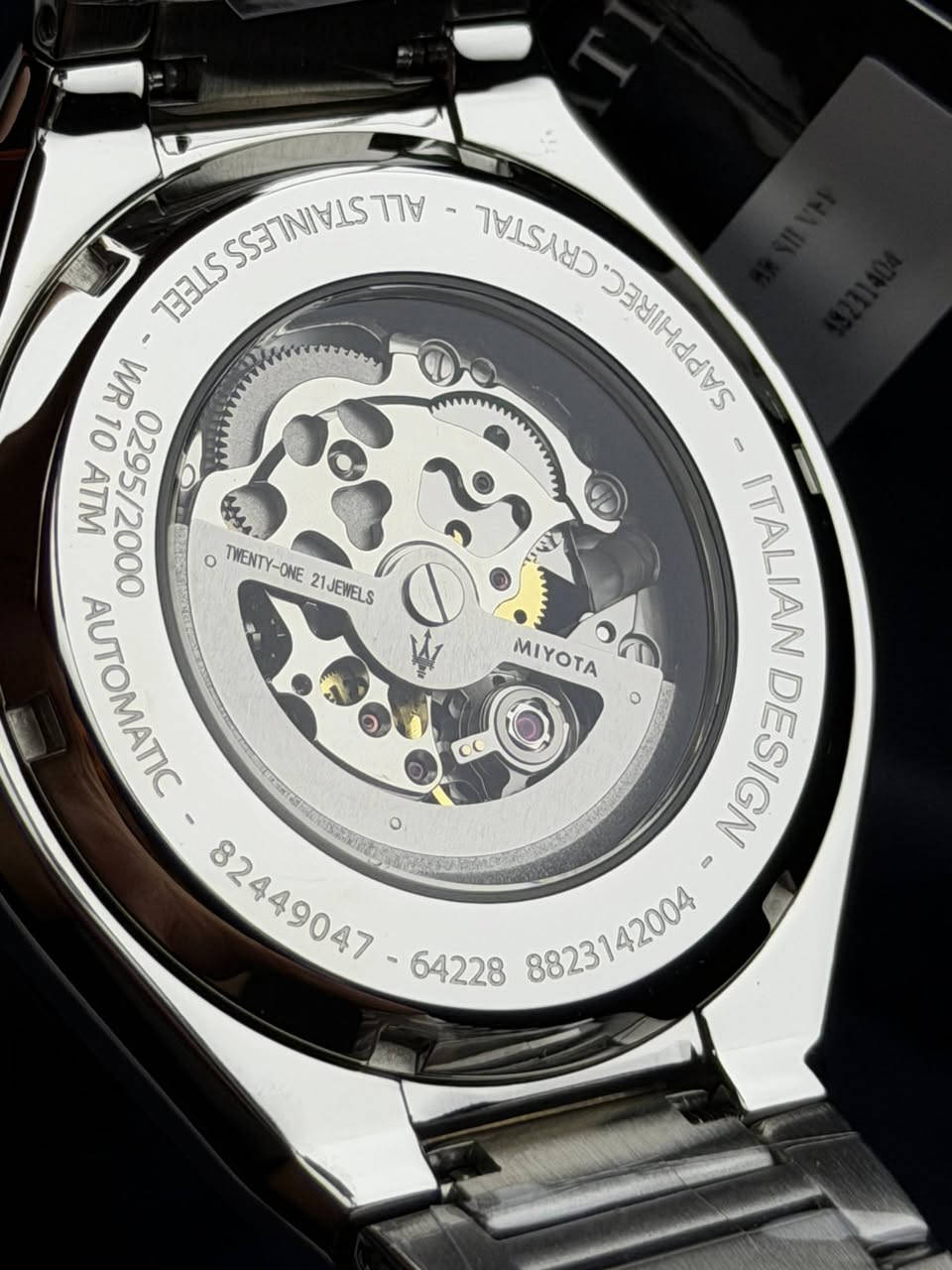 MASERATI
اصلي اورجينال ايطالي اوتماتيك 
كاملة المرفقات الاصلية غير مستخدم  
سكلتون كشف 
ارقام واميال لامينوس 
زجاج زفير كرستال 
مقاومة للماء 100 متر 
ستانلس ستيل بالكامل 

⭕️السعر 145 الف على اول تم 

ملاحظة / جميع الصور من تصويرنا للقطعه

aZFsWxVLCwbuAkZtFZ


**إذا كنت صاحب هذا الإعلان وتريد حذفه لأي سبب، رجاءا أرسل رسالة إلى الدعم الفني**