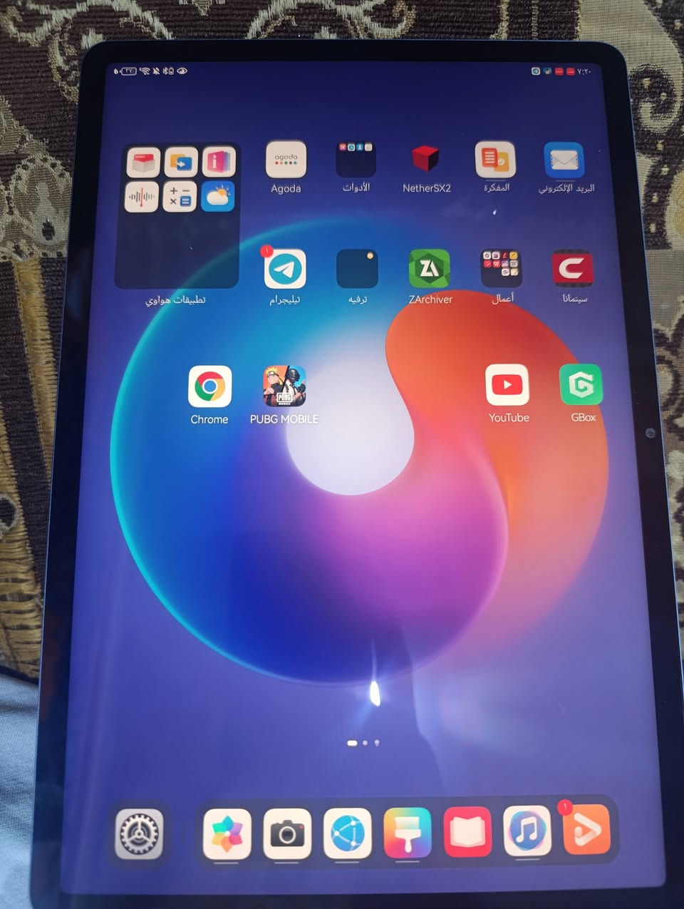 ايباد هواوي ميت باد 11.5 مستعمل سبوع بعده ب ضمان
معالجه سناب دراكون 1  ببجي 90 فريم ثابت 
شاشه امولد 120H هيرتز 2K 
بطاريه 7700 شحن سريع 
ضهر المنيوم 
مساحته 128 
يجي ويا منصب سينمانا شغاله 
تطبيقات وندوز و تطبيقات الاوفس 
حجم شاشه 11.5 انج 
كامرته الاماميه 8MP كلش حلوه 
الخلفيه 13MP واضحه مقارنه ب كاميرات الايباد
مناسب الألعاب و دراسه. و الأعمال المكتبيه 
مشحون 6 مرات بس 
راح يكون سعره 400 وبي مجال الجديد مالته ب 550 الف 
مستعجل على البيع 
*********** وتساب
