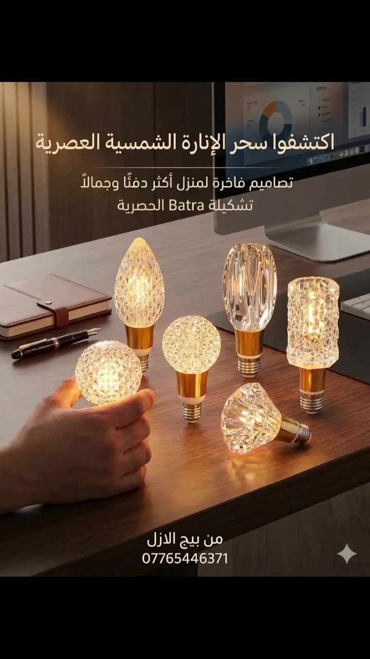 مصباح كرستال #بيج_الازل #انارة_حدائق #اناره_داخليه 
***********
