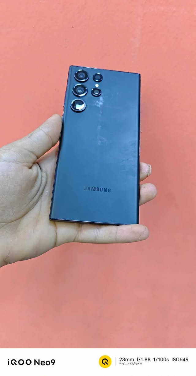 📱 للبيع: سامسونج جالكسي S23 الترا (Samsung Galaxy S23 Ultra)
السلام عليكم شباب.. عندي هذا الوحش للبيع:

النسخة: نسخة الشرق الأوسط الرسمية.

الذاكرة: 256 جيجابايت.

الرام: 12 جيجابايت.

اللون: أسود ملكي فخم.

النظافة: الجهاز مقفول (ما مفتوح ولا مصلح نهائياً)، ونظافته كلش جيدة وعال العال.

الملحقات: الجهاز بدون ملحقات (فقط الموبايل).

💵 السعر:

750,000 دينار عراقي (وبيها مجال للشراي الصدكي والوجع قليل).

📞 للاستفسار والشراء:

تكدر تراسلني على خاص الصفحة (الرسائل).

أو الاتصال مباشرة على الرقم: ***********

الله يربح البايع والمشتري، والي مو شراي يصلي على النبي بالتعليقات.
