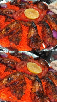 نص دجاجة • صينية اجنحة • ع تمن
