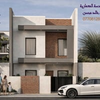 من أعمالنا تصميم المخططات والواجهات لمنزل بمساحة 150 م²، حيث جاءت الوا...