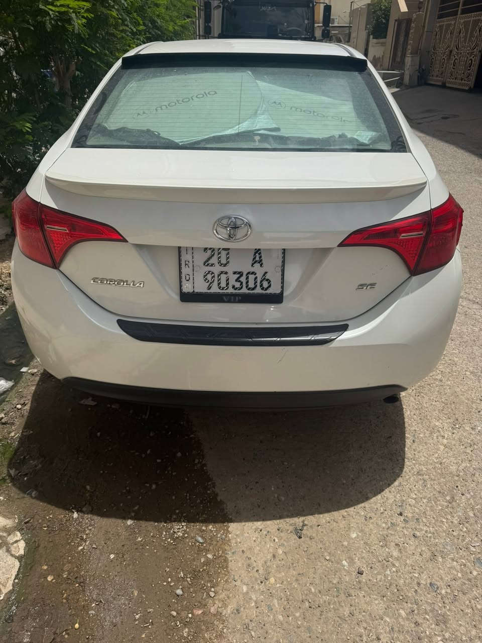 السلام عليكم 

كورلا موديل 2019 رقم ديالى الجديد
السعر 138$ وبيها مجال بسيط حك الجيه
#للبيع_او_مراوس حسب القناعه
فئه se
بدون ايرباك // بدون شاصي بدون لغد 
مكينة وكير مكفولات 
حداديه كامله صدر امامي وخلفي 
تخم تاير جديد 
بطاريه جديده
دسكات امامي خلفي جديد
تبريد ثلج ويه السويچ
كهربائياتها كامله مكمله

المواصفات
اشاير بلمري
شفتات بلستيرن
تحديد مسار
مانع اصطدام
رادار
مانع انزلاق 
نضام سبورت 
كشنات جلد + مخمل بلادي 
شاشه كبيره
مكاني // ديالى // بعقوبه الجديده
شرط التحويل
***********
