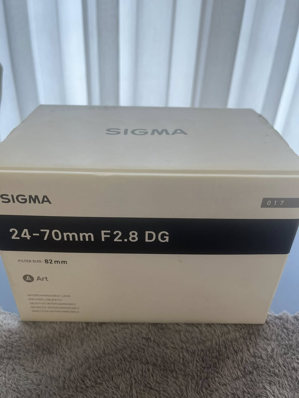للبيع عدسة
Sigma 24-70mm f/2.8   

العدسة جديدة 100% وغير مستخدمة أبداً
مع العلبة الأصلية وكل الملحقات

وتشتغل على كاميرات كانون 
وأيضاً على Blackmagic Pocket 6K

السعر: 1,200,000 دينار عراقي

التواصل على الخاص.


**إذا كنت صاحب هذا الإعلان وتريد حذفه لأي سبب، رجاءا أرسل رسالة إلى الدعم الفني**