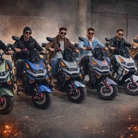 دراجات شحن كهربائية • الرمادي • بطارية طويلة المدى