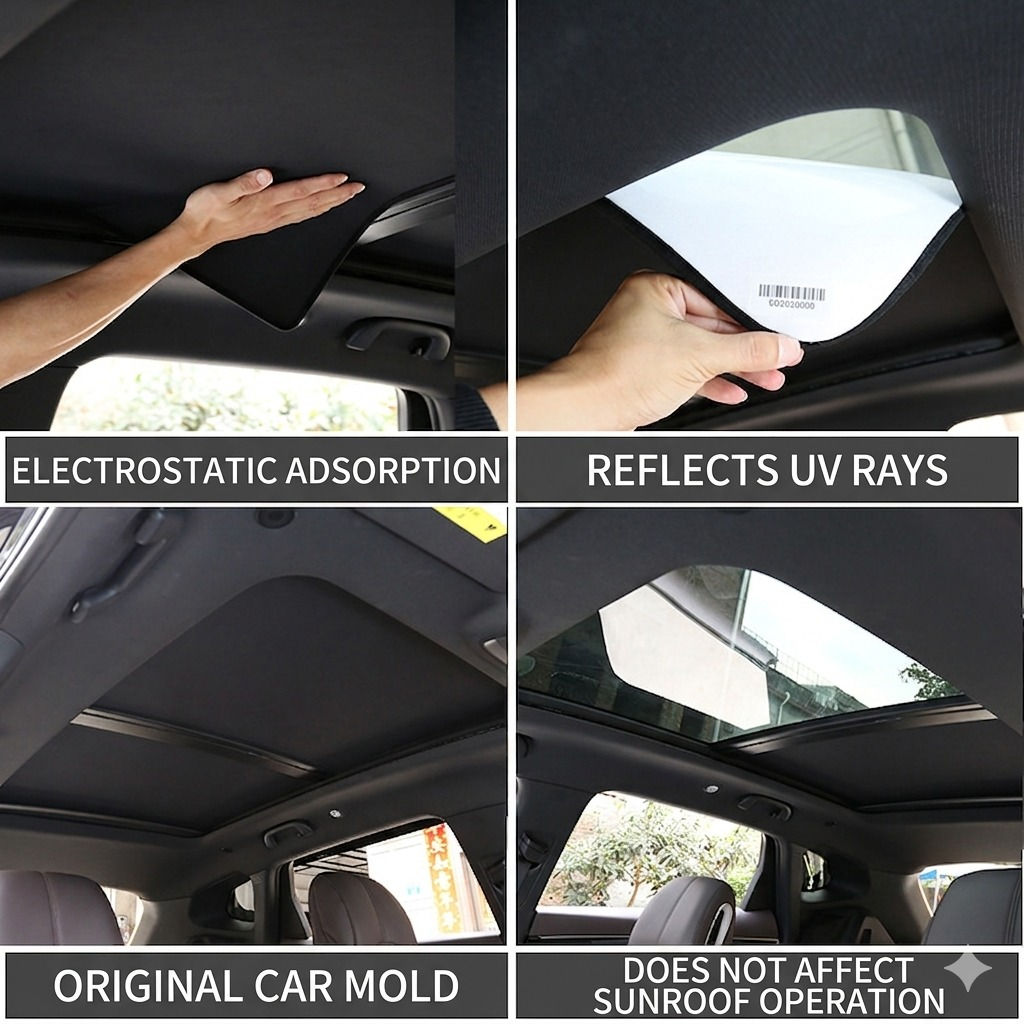 Sunshade Curtain for BYD Song Plus DM-i/EV, Panoramic Sunroof Heat Insulation & UV Block Sunshade, Car Roof Interior Trim Accessories
#BYDSongPlus
#BYDSunshade


**إذا كنت صاحب هذا الإعلان وتريد حذفه لأي سبب، رجاءا أرسل رسالة إلى الدعم الفني**