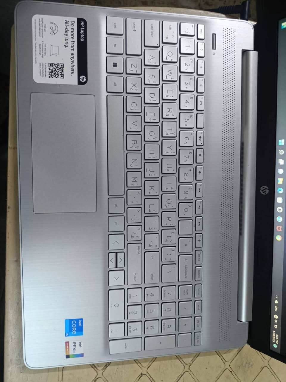 HP Laptop

core i5 1135G7

8 Ram 3200

256 Storage

monitor 15.6 inches LCD IPS

keyboard full size

15 cycle البطارية

98% نسبة البطارية

اللابتوب نظيف وقليل جدا استخدامه

المحافظة بغداد

السعر 600 الف وبيهة مجال


**إذا كنت صاحب هذا الإعلان وتريد حذفه لأي سبب، رجاءا أرسل رسالة إلى الدعم الفني**