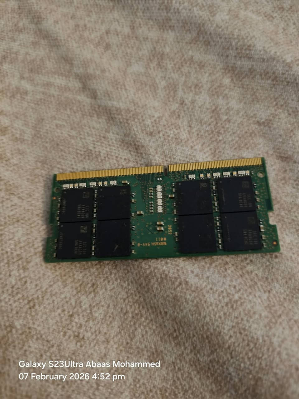 رام لابتوب 32GB DDR4 3200mhz CL22 للتواصل خاص


**إذا كنت صاحب هذا الإعلان وتريد حذفه لأي سبب، رجاءا أرسل رسالة إلى الدعم الفني**