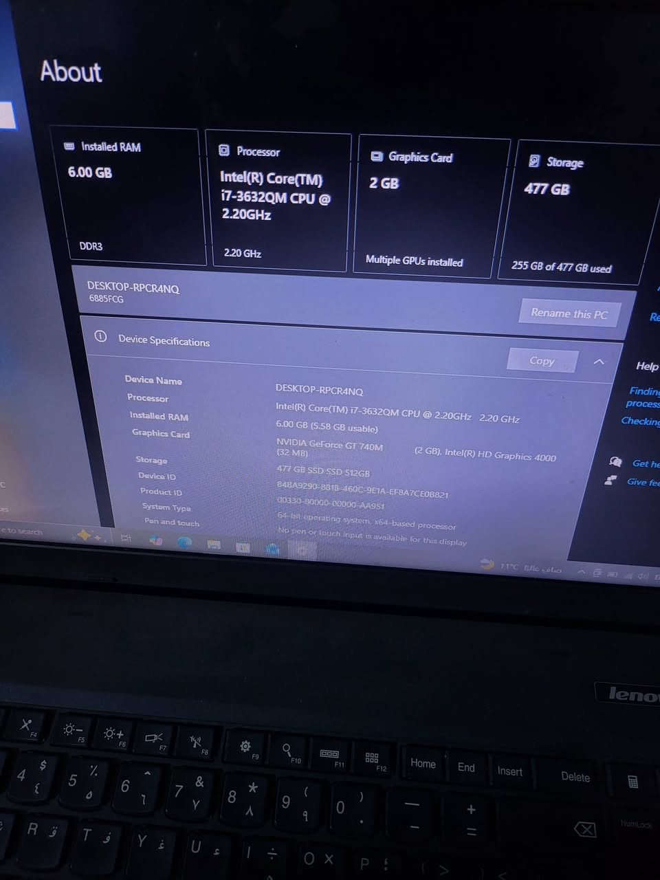 لابتوب لينوفو ثنك باد E531
Corei7 3th QM
Gt740m 2G
Ram 6G
Hard ssd 500G
تشغل gtav على اعدادات ناصية بدون تكطيع 
والمواصفات كدامك اذا اكو فد لعبة او برنامج تريد تعرف تشتغل عليها او لا تكدر تكتب عاليوتيوب 
سعرها 185 الف وبيه مجال بسيط مكاني بغداد الغزالية وهذا رقمي 
***********
