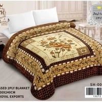 بطانية أصلية • مقاس ملكي ٢٠٠×٢٤٠ • نقشة قلب 3D