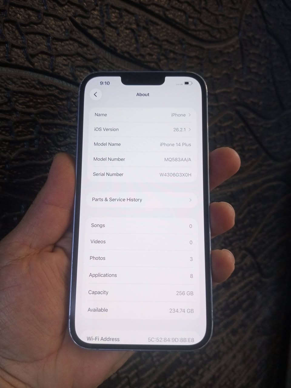 ايفون 14 بلاص
ذاكرة 256 بطارية 75 

نموذج M ..AAA عربي 

مبدل بي شاشة اصلية فقط
سعر 490


**إذا كنت صاحب هذا الإعلان وتريد حذفه لأي سبب، رجاءا أرسل رسالة إلى الدعم الفني**