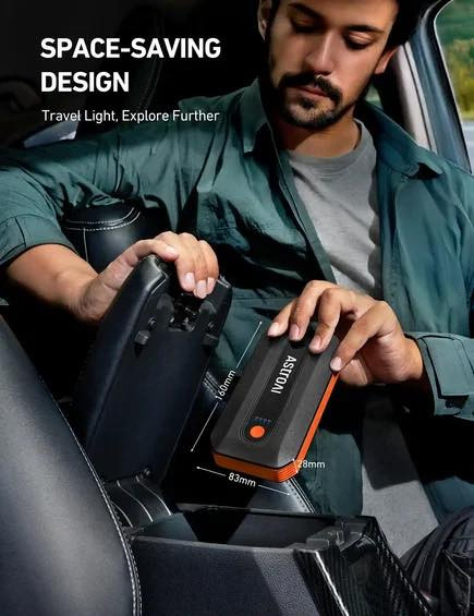 جطل سيارة من شركة AstroAI الامريكية 

AstroAI B8 3000A Car Battery Jump Starter, 12V Jump Starter Battery Pack (up to 9.0L Gasoline and 7.0L Diesel Engine), Portable Jump Box with 3 Modes Flashlight and Jumper Cable
65 الف 
متوفر توصيل كل العراق


**إذا كنت صاحب هذا الإعلان وتريد حذفه لأي سبب، رجاءا أرسل رسالة إلى الدعم الفني**