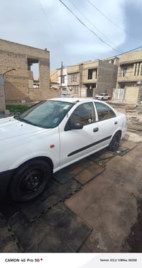 نيسان سني موديل 2005 ياباني 🇯🇵  رقمها بغداد اربع ارقام حلو تحويل ثاني ...