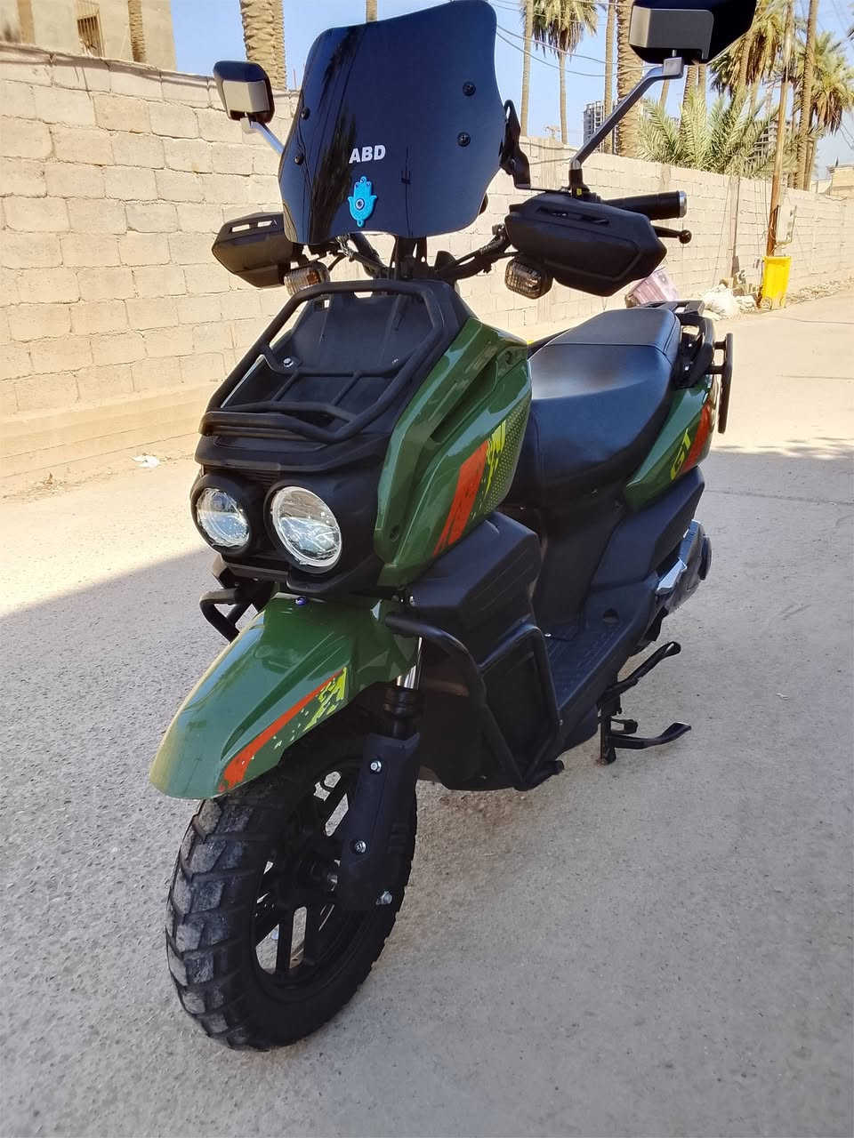سلام عليكم ورحمه الله وبركاتو
دراجه شحن نوع اباتشي GT 2025
ملف 2500 عدد البطاريات 6كبار  
عدد النمر 1.2.3.Rمع الS نضام البك 
 اشاره دبل اشاره عالي ناصي 
دراجه ماشي شي قليل تاير جبلي دبل سويج السعر 950بيه مجال جدا بسيط مكاني بغداد الدوره***********
