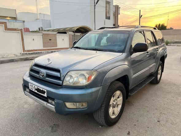 للبيع تيوتا فور رنر 2004 كفاله عامه من الحادث كلها ليبل واحد كير ومحرك وصدر وتبريد وتخم تاير كله جديد جاهزه من كلشي بدون اي نقص فقط بيها مكانات جراد 
رقم بغداد دولي بأسمي تحويل مباشر سنويه 2030
السعر 97
***********
*********** بغداد
