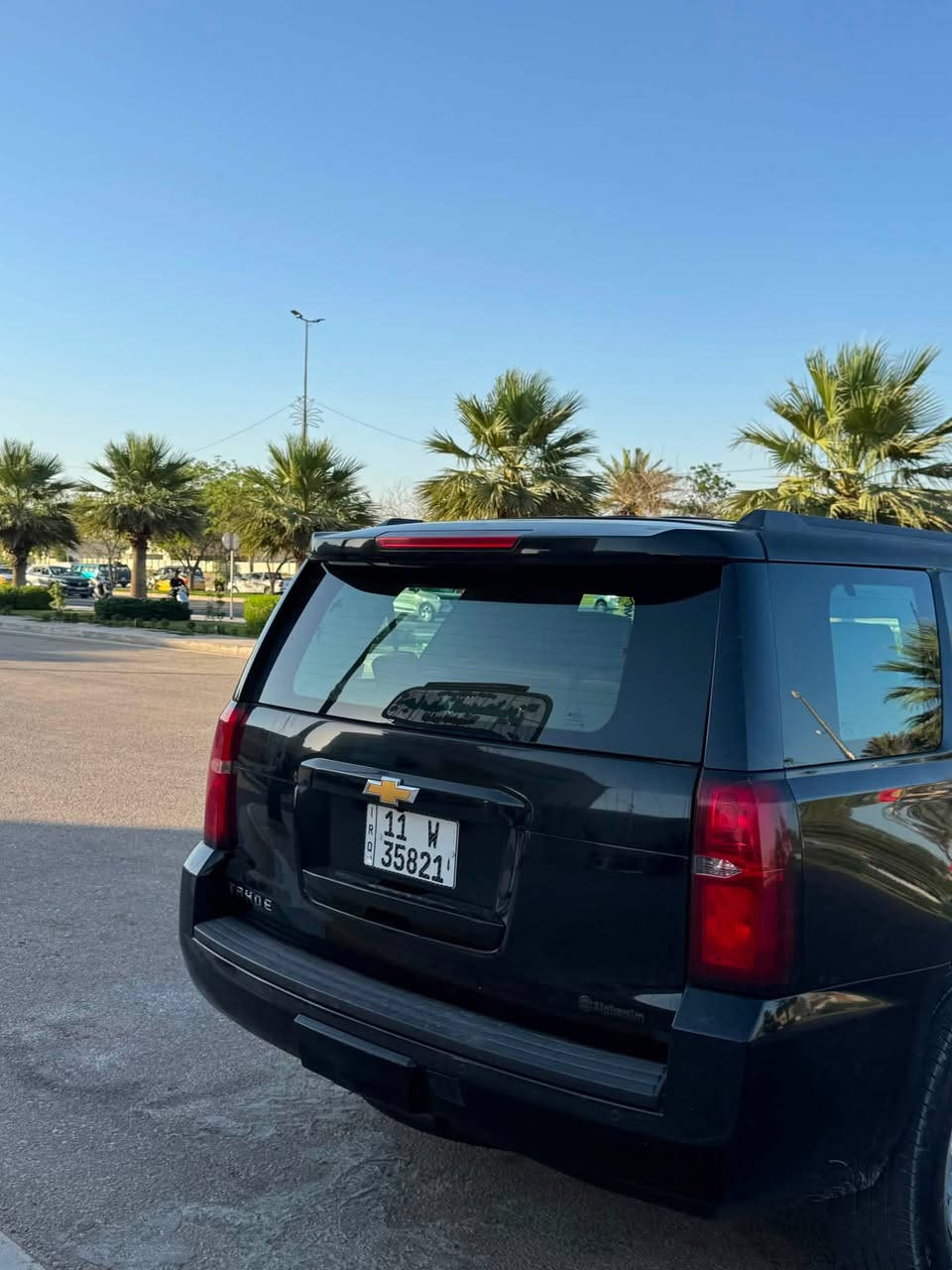 سلام عليكم 
تاهو الموديل ٢٠١٥ خليجي مكفولة بدون حادث بس جاملغ امامي بي بارد شي بسيط والباقي كفالة
محرك ٥٣٠٠ وكير ومكفول
الموصفات Ls شاشة وقاصة وكشنات كهرباء وتحكم ستيرن 
*********** 
***********
رقمها بغداد والمكاني بغداد
