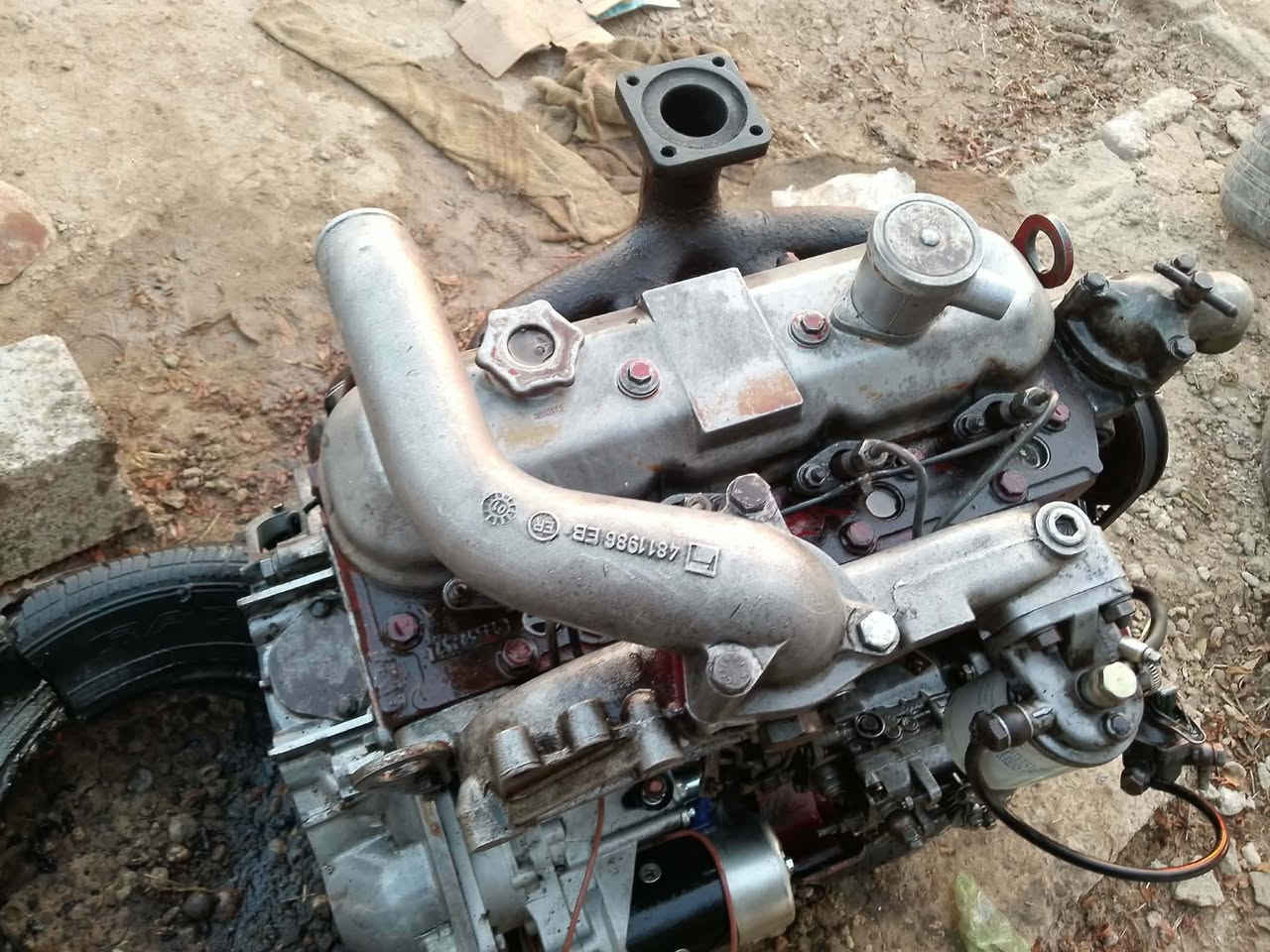 السلام عليكم محرك افيكو للبيع 4سلندر السعر 1500وبيه مجال قليل ملاحضه الراديتر موجوده والمحرك بدون شاصي لاستفسار ا كثر عل الرقم *********** و ***********
