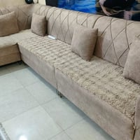 كنب حرف L • ١٤ نفر • بلازما أبيض