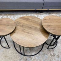 ٣ قطع • طاولة وسط • ما يصدأ