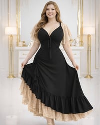 فستان جديد • فري سايز ٦٠-٨٠ كيلو • قطن درجة أولى