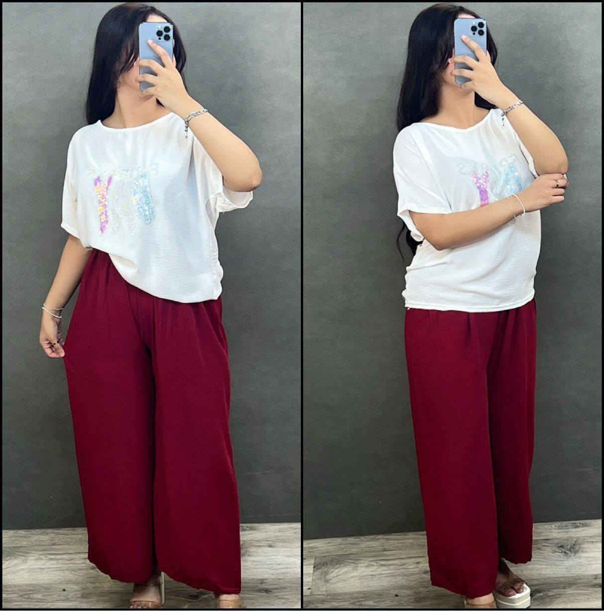 جملة فقط🎉
تراك ايروبين التيشيرت ستراس ابيض، البنطلون ب6الوان🎨
فري سايس
متوفر توصيل جميع المحافظات 🚕


**إذا كنت صاحب هذا الإعلان وتريد حذفه لأي سبب، رجاءا أرسل رسالة إلى الدعم الفني**