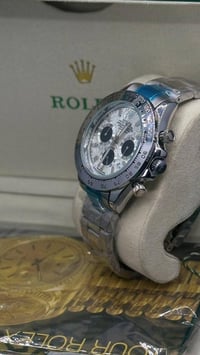 روليكس سناتر  شغال طلاء ثابت ضد الماء قفل مختوم مع علبتهُ الخاصة السعر...