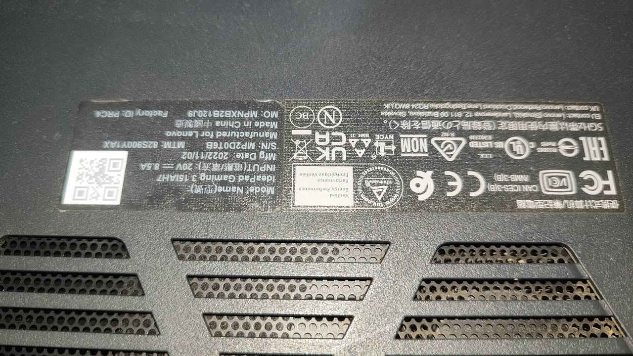 Lenovo ideapad gaming 3
Gpu:RTX3050ti_4gb

Processer:COREi7_12650H.  12th

Ram:32gb_3200.16x2

Storage_1tb_m.2

السعر:850 الف قفل


**إذا كنت صاحب هذا الإعلان وتريد حذفه لأي سبب، رجاءا أرسل رسالة إلى الدعم الفني**