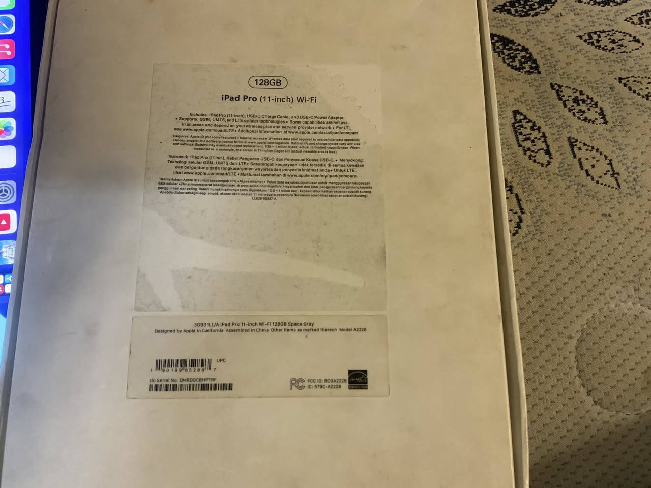 سلام عليكم ايباد برو الجيل الثاني حجم ١١ ذاكره ١٢٨ جهاز شغال فول فقط شاصي تعبان ويا كارتونته وكفر الجهاز تاخذه من البيت مكاني بغداد فلكه حي نصر او العبيدي 
السعر ٣٦٠ 
***********
