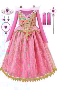 زي أميرات ديزني • مقاس 5-6 سنوات • كامل ملحقاته