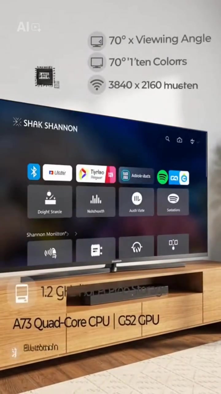 شاشة شينون 55 سمارت كوكل

شاشة شينون موديل SH55QM9JGTV
الحجم : 55
الدقة: 3840 × 2160
معدل التحديث: 120Hz (VRR 144Hz)
السطوع: 250 نيت (Typ.)
زاوية الرؤية: 170°/170°
الألوان: 16.7 مليون لون
المعالج والذاكرة:
المعالج (CPU): A73*4
معالج الرسوميات (GPU): G52*2
تردد المعالج: 1.2 جيجاهرتز
تردد معالج الرسوميات: 500 ميجاهرتز
الذاكرة العشوائية (RAM): 3 جيجابايت
الذاكرة الداخلية: 32 جيجابايت
الاتصالات:
بلوتوث: نعم
واي فاي: 2.4G/5G
نظام التلفاز الرقمي:
نظام التلفاز الرقمي: DVB-C/T/T2
أوضاع الصورة:
رياضة، قياسي، فيلم، زاهي، مستخدم، لعبة، توفير الطاقة
ميزات الصورة:
فلتر ثلاثي الأبعاد (3D Comb Filter): نعم
تقليل الضوضاء الديناميكي: نعم
HDR: نعم
الصوت:
موقع السماعات: أسفل الشاشة
توازن الصوت: نعم
ستريو: نعم
أوضاع الصوت: مستخدم، قياسي، فيلم، موسيقى، أخبار، زاهي، رياضة
Dolby/Dolby+: نعم 
Dolby Vision: نعم
Dolby Atmos: نعم 
Dolby Vision IQ: نعم 
الصوت المحيطي (Surround): نعم
التطبيقات:
متجر التطبيقات: Google Play
شاشة متعددة: نعم
التحكم بالألوان:
درجة حرارة اللون: دافئ، بارد، قياسي، مستخدم
التحكم الصوتي:
التحكم الصوتي: مساعد Google
المداخل:
مدخل HDMI: HDMI 1.4*3 (HDCP, DVI)
مدخل AV: 1 (فيديو، صوت L/R)
مدخل USB: USB 2.0*2
ضمان سنة من تاريخ الشراء 
السعر 450 الف توصيل لكافة محافظات
للحجز أو الاستفسار، راسلنا على خاص


**إذا كنت صاحب هذا الإعلان وتريد حذفه لأي سبب، رجاءا أرسل رسالة إلى الدعم الفني**
