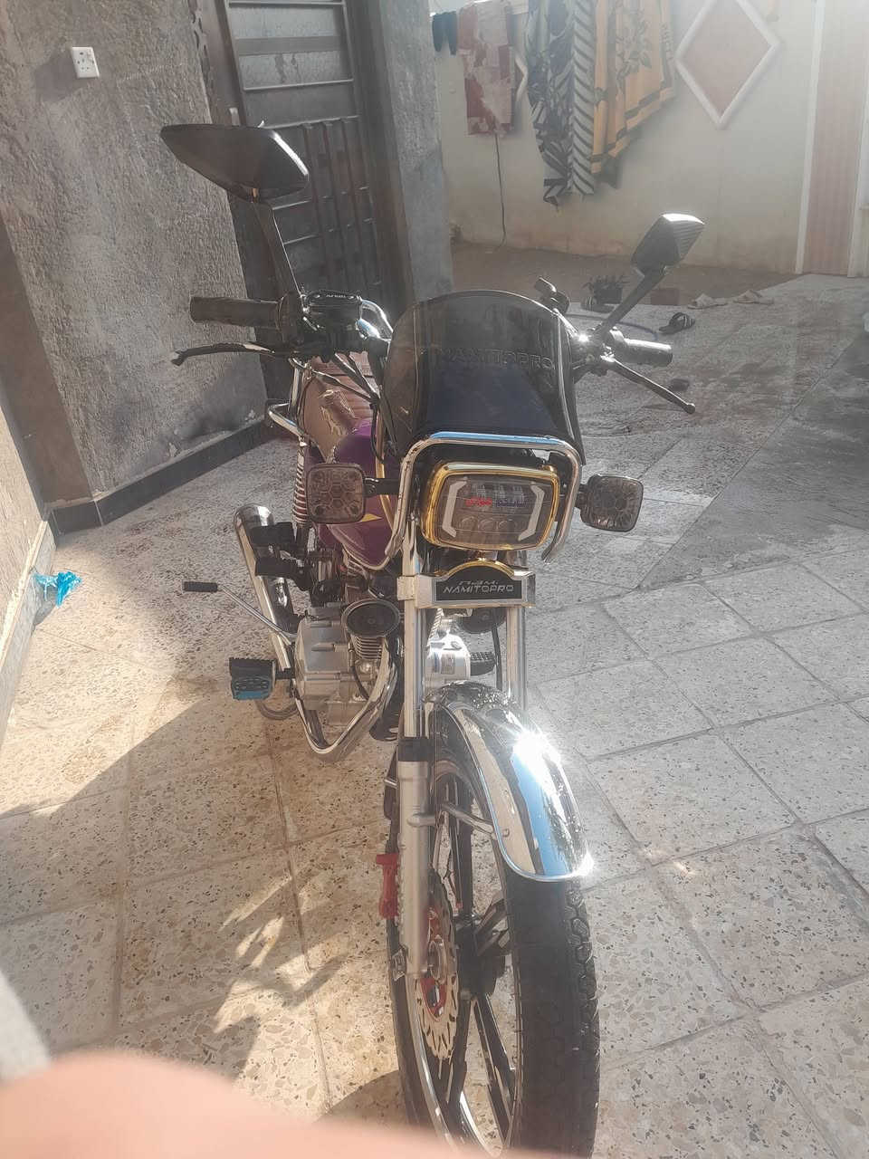 دراجه ايراني 2023 نضيفه كلش مكاني تاجي السعر 600 رقم الهاتف. ***********
