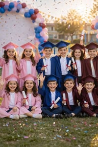 زي تخرج • ٤-٢٠سنة • أسود بشريط