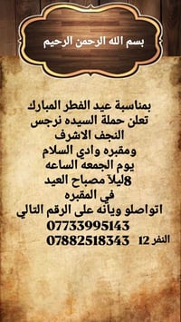 حملة نرجس • النجف الاشرف • مقبرة وادي السلام