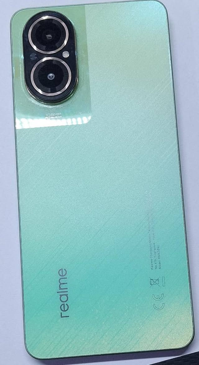 realme C67 4G
ذاكرة 256
معالج 
Qualcomm® 
Snapdragon™ 685
Octa-core
RAM 8 كيكا
Android 15 الاصدار
السعر ١٣٠ وياه الملحقات الكارتون + شاحنة ٣٣ واط


**إذا كنت صاحب هذا الإعلان وتريد حذفه لأي سبب، رجاءا أرسل رسالة إلى الدعم الفني**