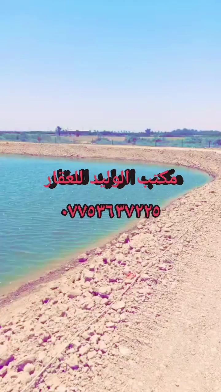 يا الله سلام عليكم ١٨ دونم للبيع بحيرة أسماك  بيها أجازه ١٥ دونم  بيها بيت و مربط عجول مجموع ٣٣ دونم للبيع عنوان قرب صيطرة الج تفاصيل أكثر تصال على رقم *********** مكتب الوليد للعقار
