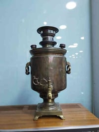 سماور روسي • نحاس ٥٠سم • خانقين ديالى