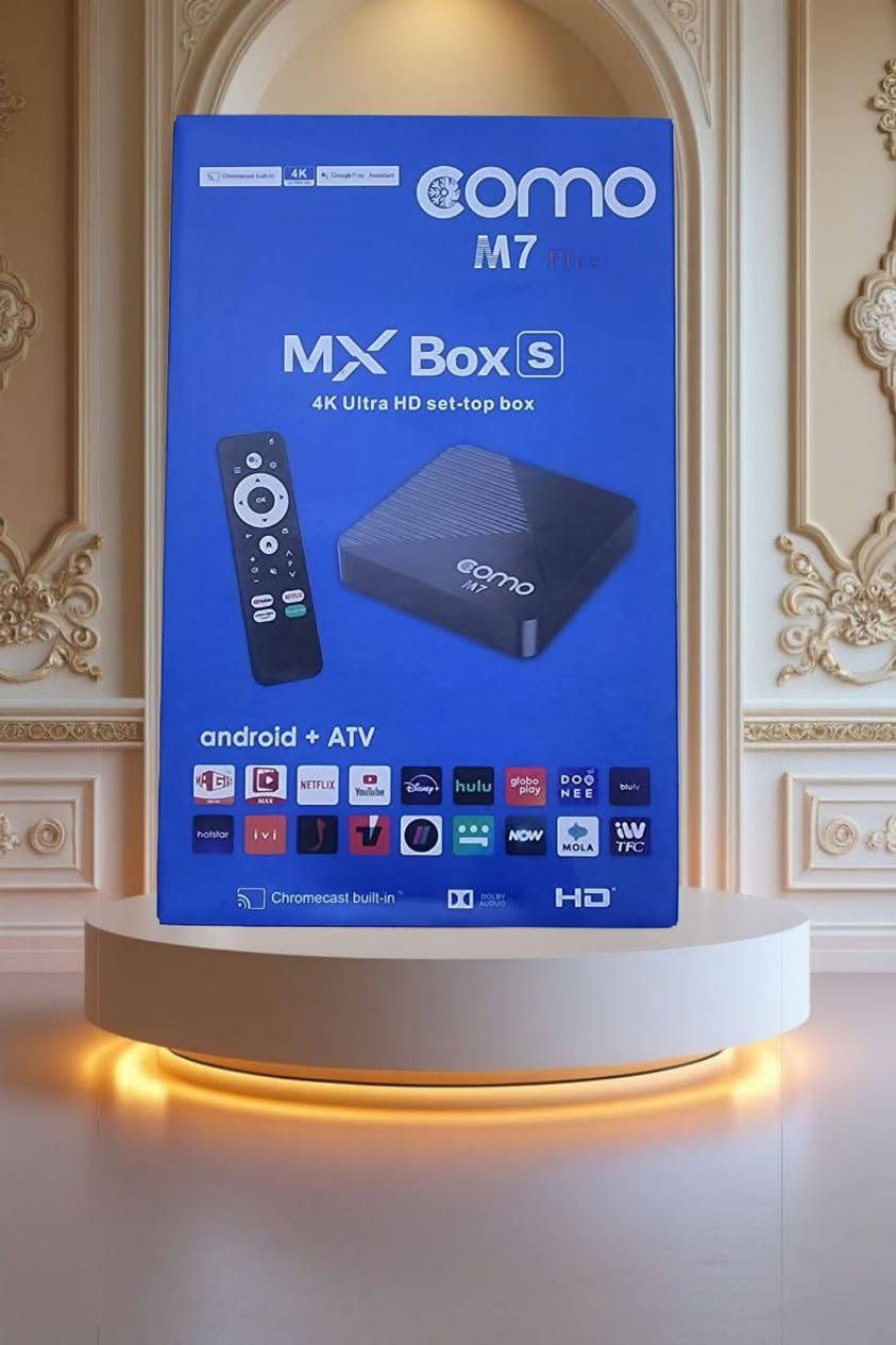 تم اصدار النسخة الجديدة من

[  TV BOX COMO  ]

ROM:16GB
RAM:2GB
4K 
🎤  Google assistant built-in 
 
Android 0.14

يوجد 5 اصدارات 

النسخة الاولة برتقالي 🟠
النسخة الثانية ابيض  ⚪️
النسخة الثالثة اصفر   🟡
النسخة الرابعة ازرق   🔵
النسخة الخامسة بنفسجي 🟣

موصفات الجهاز 
يدعم الاقطة 
الذكرة 16 والرام 2
يدعم سوق بلي 
نظام الأندرويد  0.14
يدعم خاصة عرض الموبايل على شاشة
يدعم اليوتيوب 
يدعم WIFI الداخلي 
يدعم 4K. 3840x2160 
يدعم برنامج شاهدة و NETFLIX  ويدعم جميع برامج 
يدعم ATV و HDMI
يحتوي على ريموند خاص الذي يدعم الاقطة من خلال البحث عن طريق الصوت
يحول الشاشة من شاشة عادية الى شاشة ذكية Smart


**إذا كنت صاحب هذا الإعلان وتريد حذفه لأي سبب، رجاءا أرسل رسالة إلى الدعم الفني**