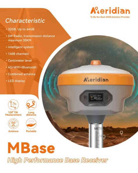 📡 Meridian GNSS – الدقة تبدأ من هنا!

جهاز المساحة الأقوى من Meridian
يجمع بين الدقة العالية، السرعة، والاعتمادية في جميع الظروف.

🔹 يدعم جميع الأقمار الصناعية (GPS, GLONASS, GALILEO, BEIDOU)
🔹 بطارية قوية وتصميم متين بمعيار IP68
🔹 اتصال سريع عبر Bluetooth و Wi-Fi و 4G

🧭 الوكيل المعتمد في محافظة الانبار :
م. عبدالمنعم كسار 
*********** 📞

🌍 Meridian GNSS – الدقة تصنع الفرق.
