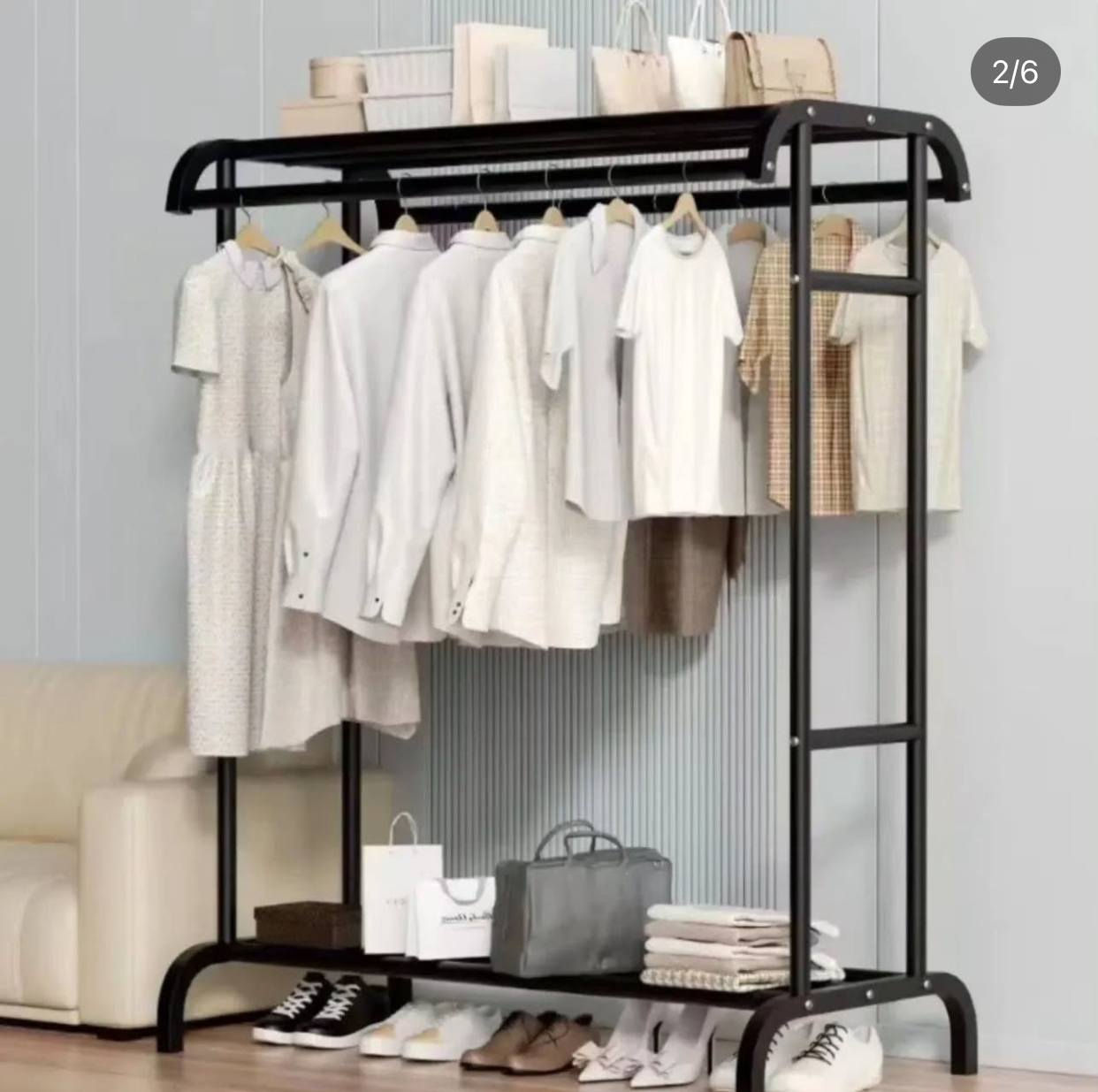 ستاند ملابس معدني مزدوج 👕
علاقة ملابس متينة بقضيبين للتعليق لتنظيم الملابس بسهولة، تتحمل حتى 50 كغم، مع رف سفلي للأحذية أو الحقائب لتوفير المساحة. 🧺📦


**إذا كنت صاحب هذا الإعلان وتريد حذفه لأي سبب، رجاءا أرسل رسالة إلى الدعم الفني**