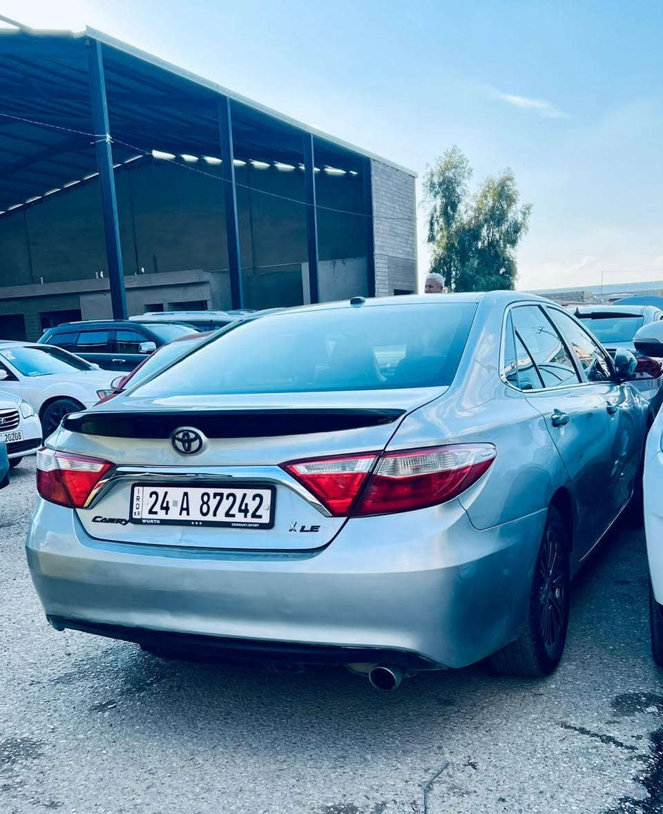 كامري للبيع
موديل 2016
بدون صبغ
بدون ضربه
رقم جديد
سنويه جديده
داخل نص جلد
بصمه تشغيل
تشغيل عن بعد
منضومه غاز ضمان ٥ سنوات
سياره احلا من الصور شرط
كلشي بيها جديد صدر حداديه تأيرات
محرك 4  
شرط المحرك والكير
مواصفات السياره LE
السياره سعرها 170$
غير متواجد ع الفيس الرقم فقط أو الواتساب
***********
