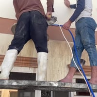 القص الصب الكونكريت بدون هتزاز  فتحت درج   فتحت منور   فتحت الباب   فت...